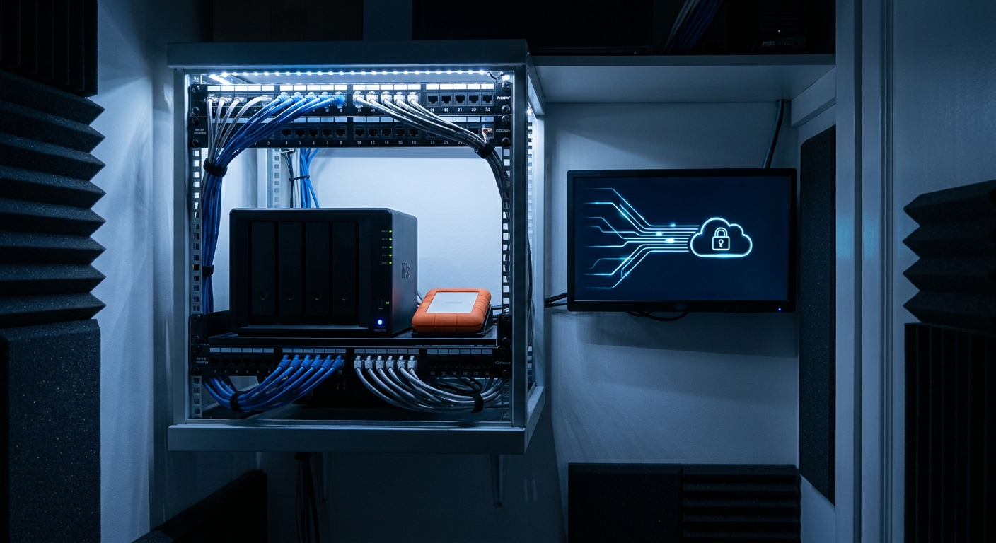 Immutable backups strategy for small office server closet with NAS and cloud synchronization