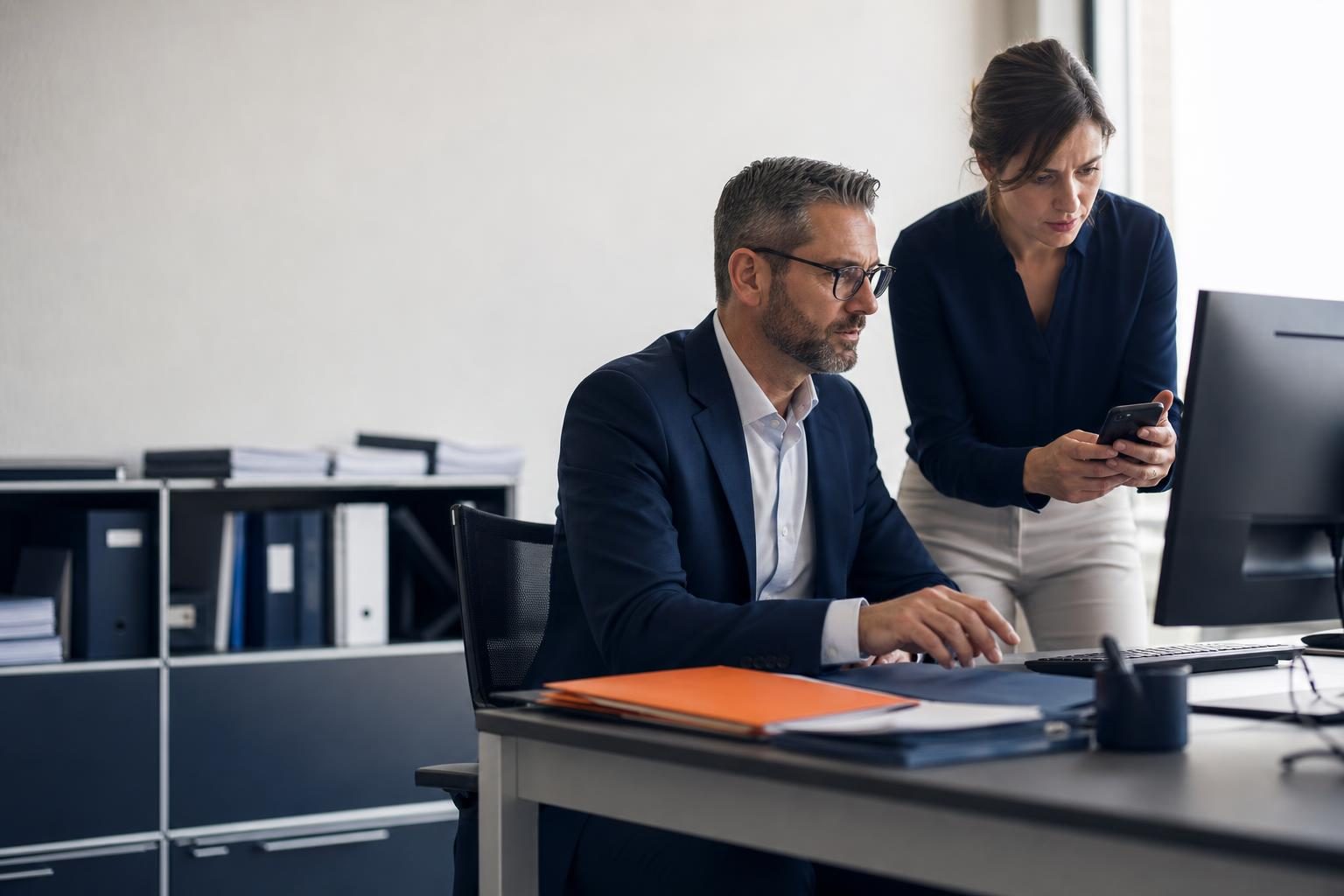 Accounting staff checking access to migrated client workpaper folders