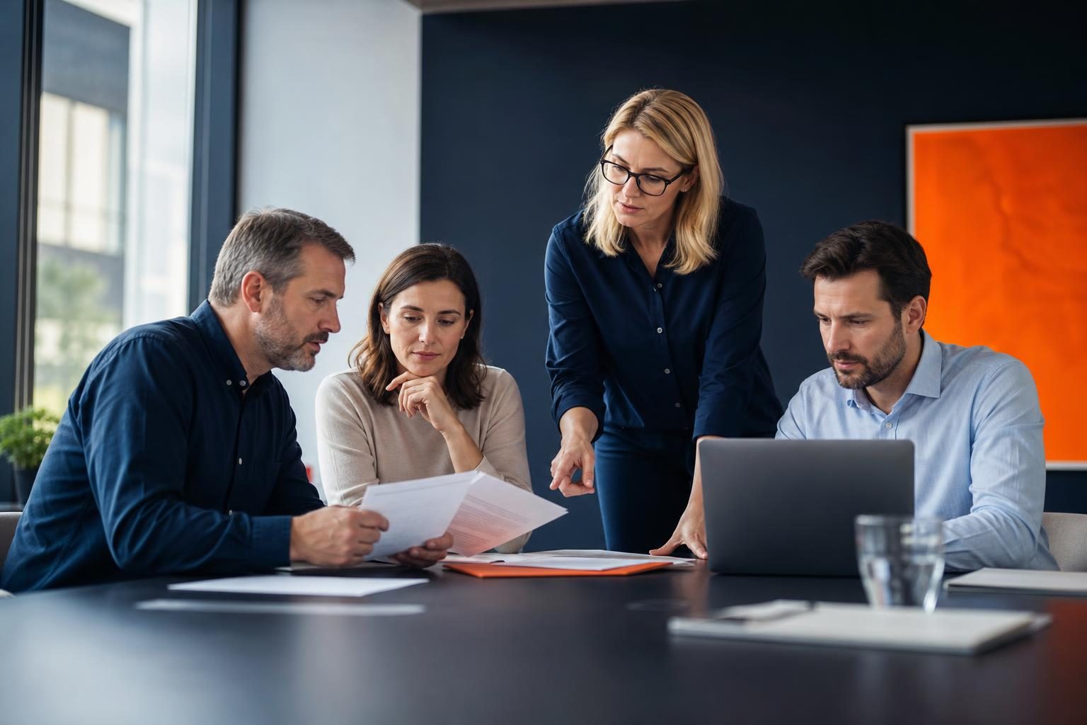 Small operations team testing a controlled AI agent automation pilot with sample documents